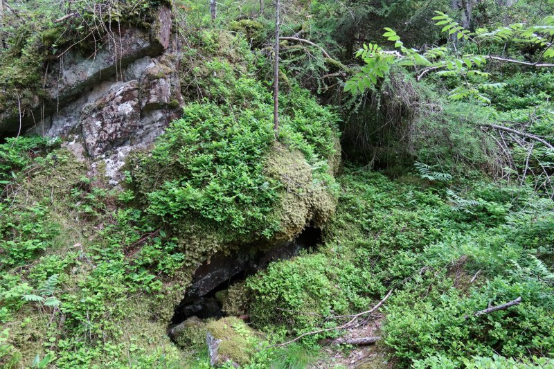 Von Eislöchern abkühlen lassen